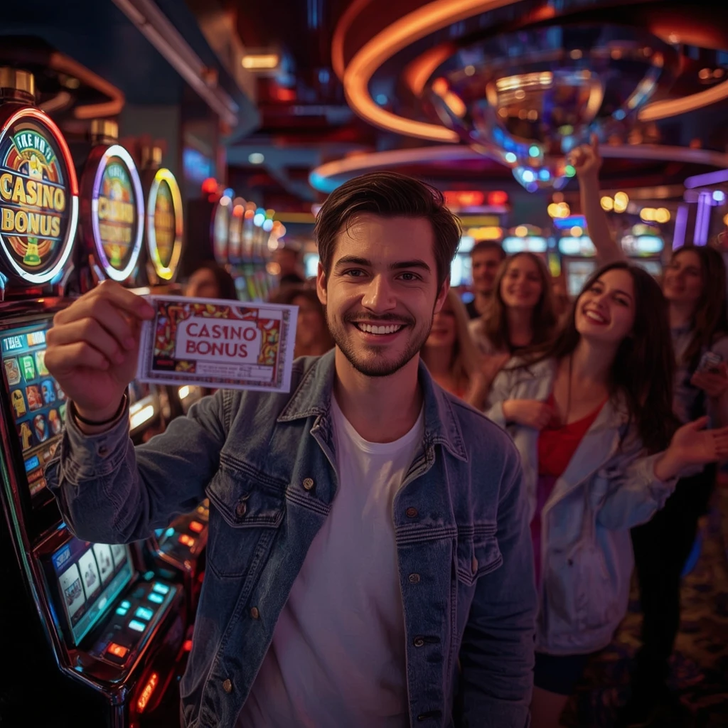 une personne tenant un bonus de Casino Boaboa